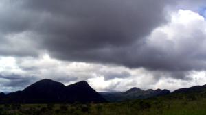 Nuvens negras a caminho de Diamantina